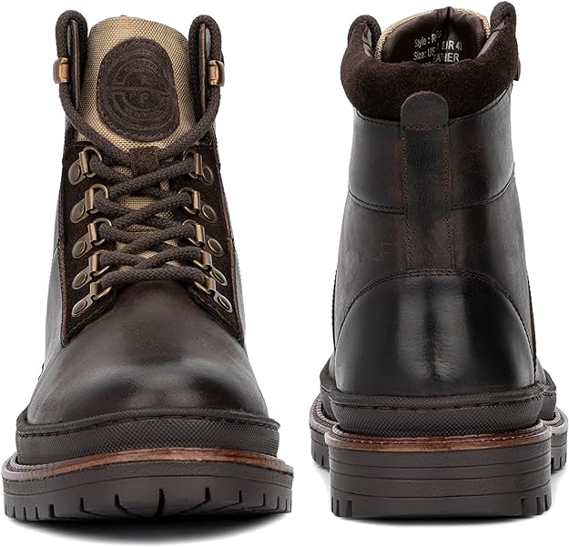 Reserved Footwear Men's Rafael Lace-Up Boot  Color Brown Size 8.5M