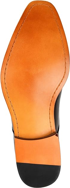 Thomas & Vine Men's Rockwell Leather Double Monk Strap  Color Black Size 10.5