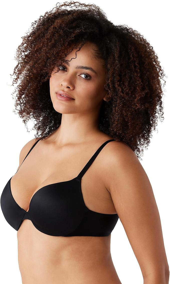 Wacoal Women's Inner Sheen Contour T-Shirt Bra  Black Size 34DDD