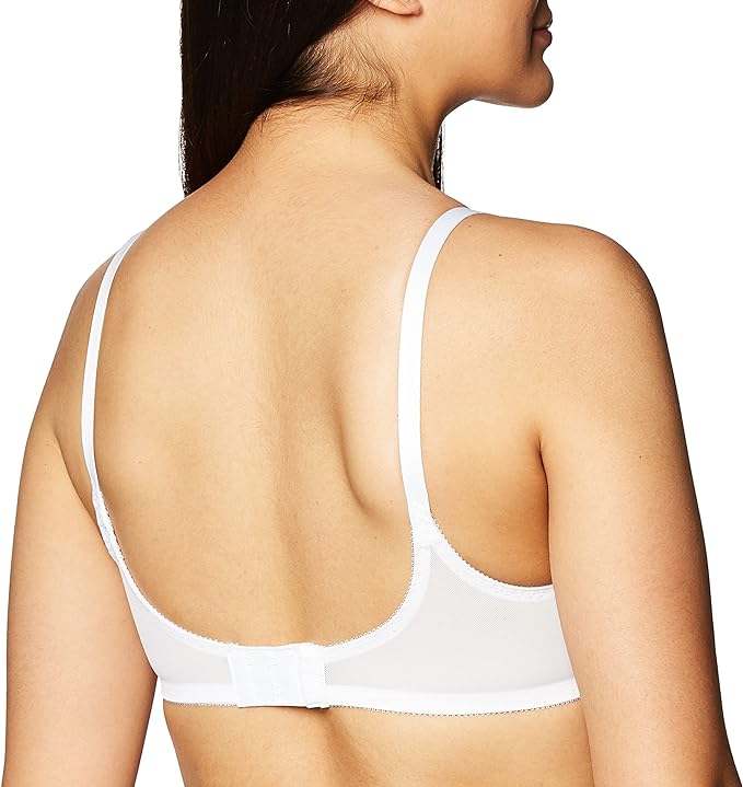 Bali Flower Underwire Full-Coverage Lifting Bra  White Size 40DD
