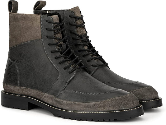 Reserved Footwear Men's Zero  Fashion Motorcycle Casual Boots  Color Black Size 9M