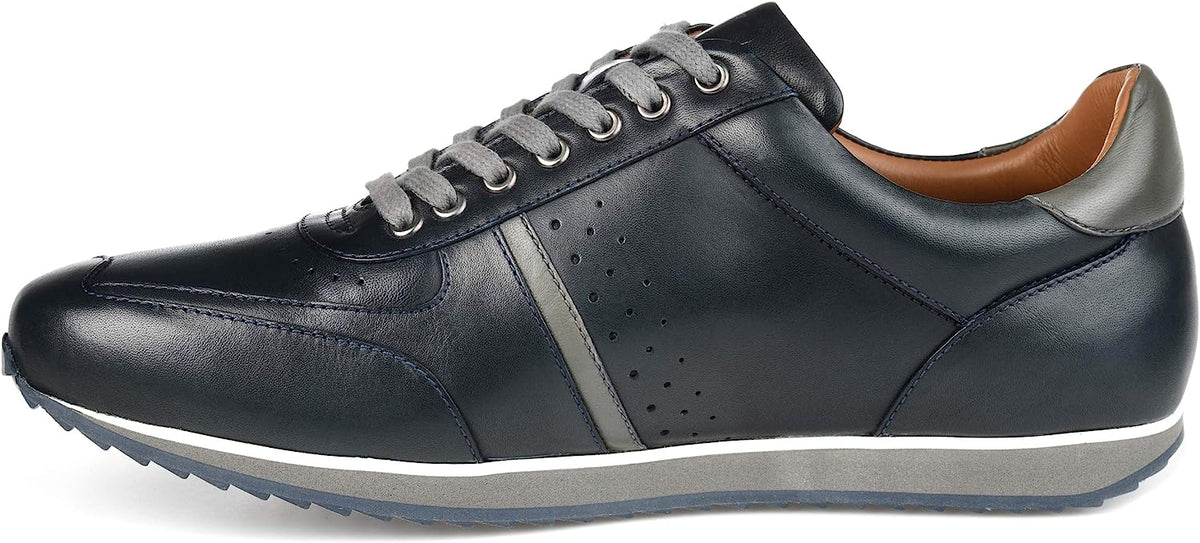 Thomas & Vine Men's Fenway Low Top Sneakers  Navy Size 9.5
