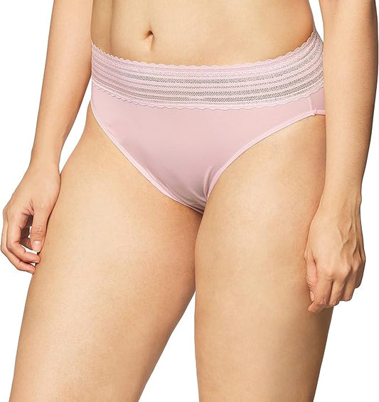 Warner's No Pinching No Problems High Cut Brief  Pale Pink Size M