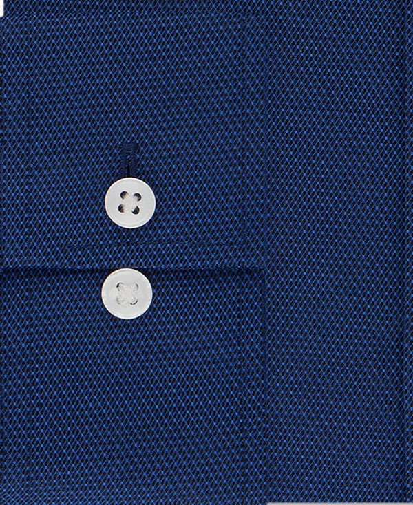 Michael Kors Men's Regular Fit Comfort Stretch Dress Shirt  Navy 16.5 34/35