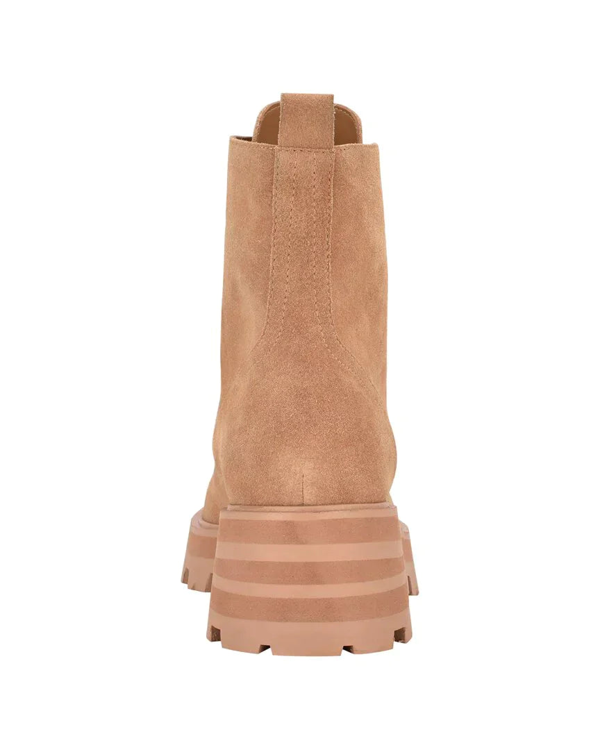 Marc Fisher Lucien Leather Boot Color Light Natural Size 9M