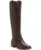 INC International Concepts Fawne Leather Closed Toe Boots  Color Chocolate Size 6M