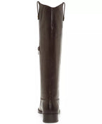 INC International Concepts Fawne Leather Closed Toe Boots  Color Chocolate Size 6M