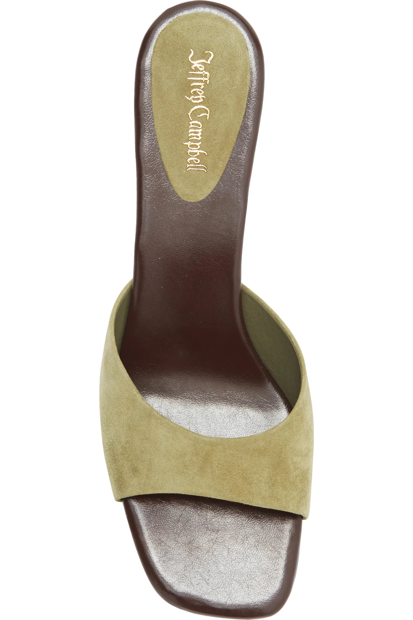 Jeffrey Campbell Women's Ilocos Bamboo Novelty Dress Sandals  Olive Suede Size 10