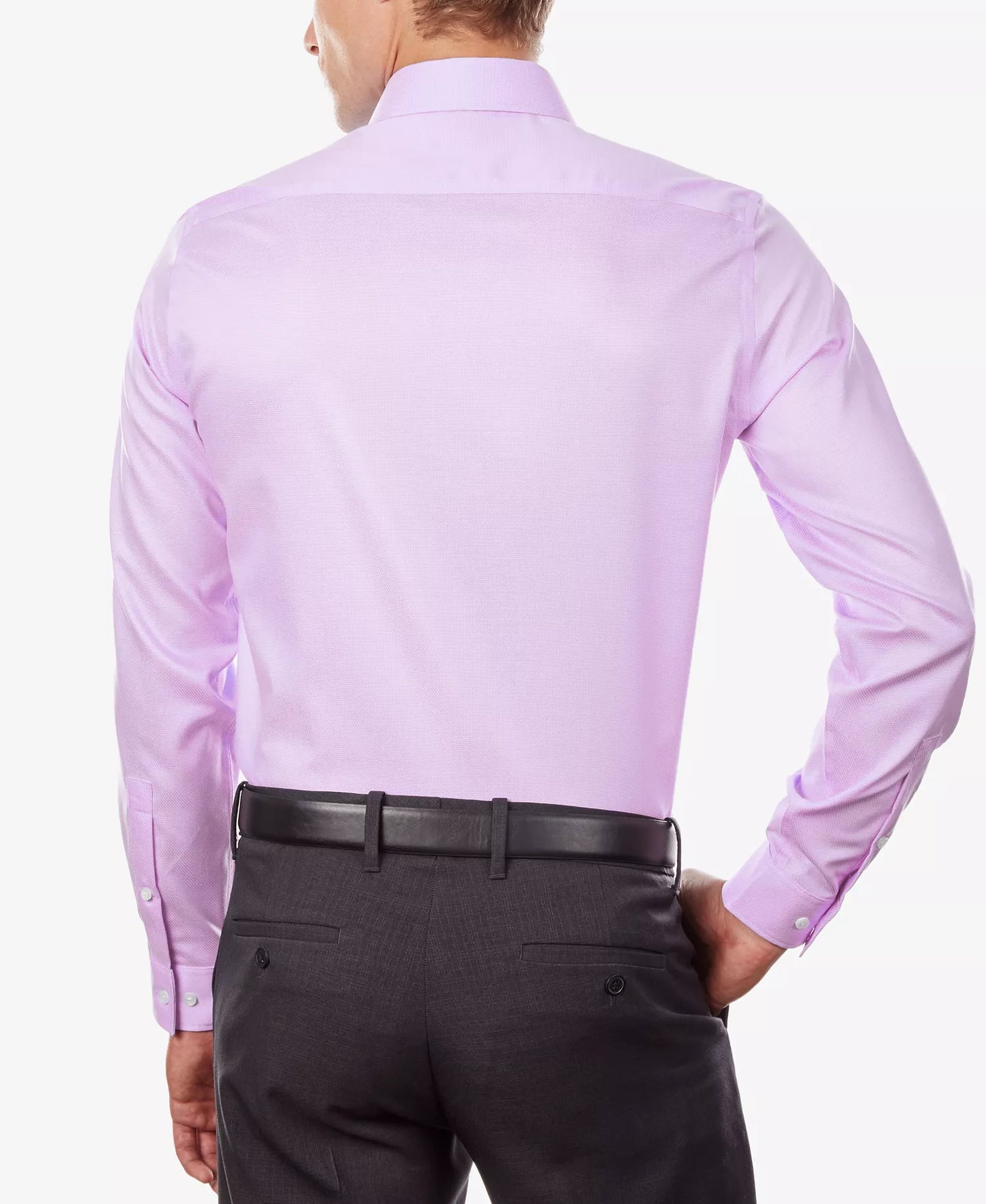 MICHAEL KORS Men's Regular Fit Comfort Stretch Dress Shirt  Pink 18.5 36/37