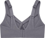Glamorise Plus Size MagicLift Seamless Sports Wirefree Bra Charcoal Gray Size 36DD (No Tag)
