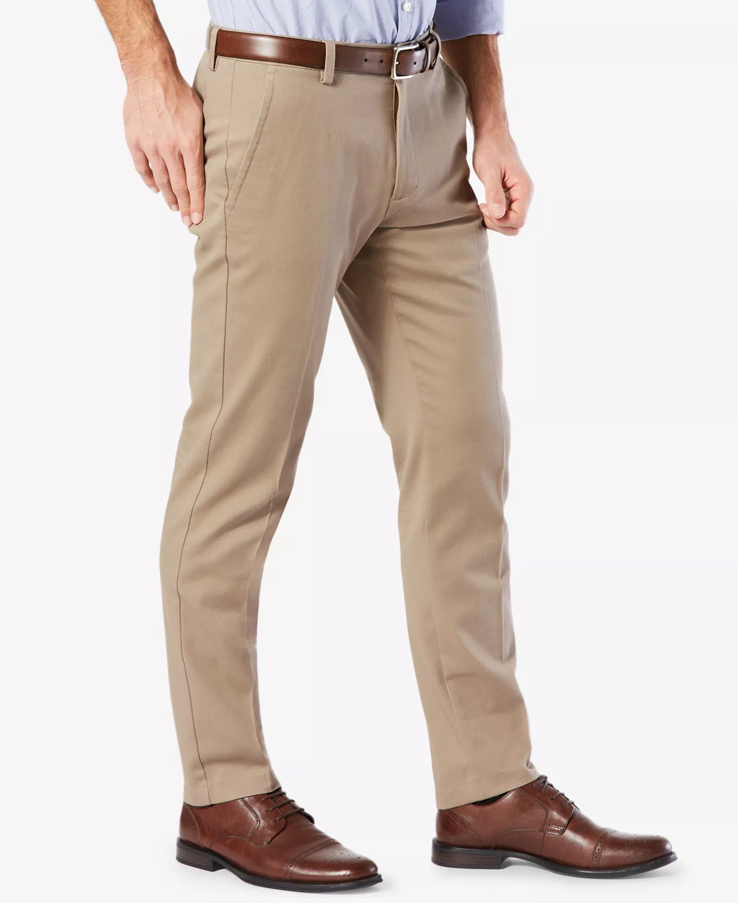 Dockers Men's Easy Slim-Fit Khaki Stretch Pants Timber Wolf W36xL32