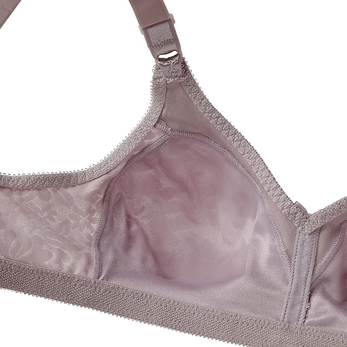 Bali Double Support Spa Closure Wireless Bra  Soft Taupe Nude Size 34B