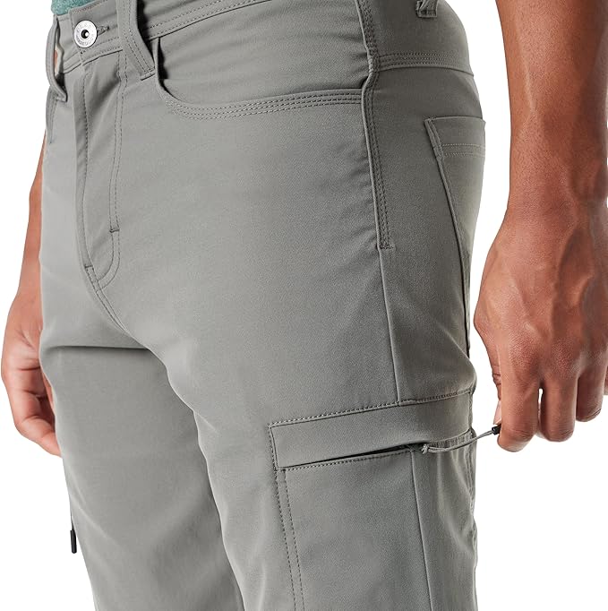 BASS OUTDOOR Men's Essential Tech Cargo Pants  Castor Gray Size 34