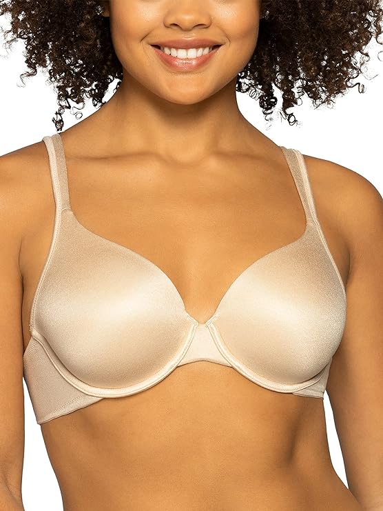 Vanity Fair Body Shine Full Coverage Underwire Bra  Damask Neutral Nude Size 38C
