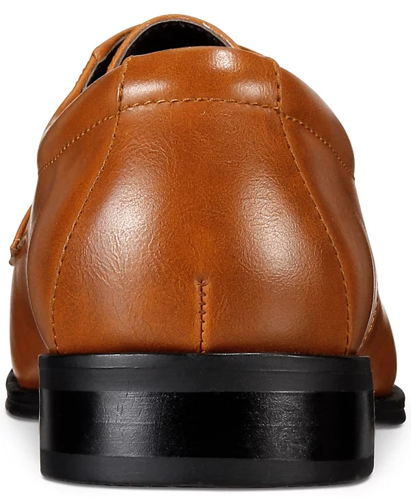 Alfani Men's Andrew Plain Toe Derbys  Dark Tan Size 12
