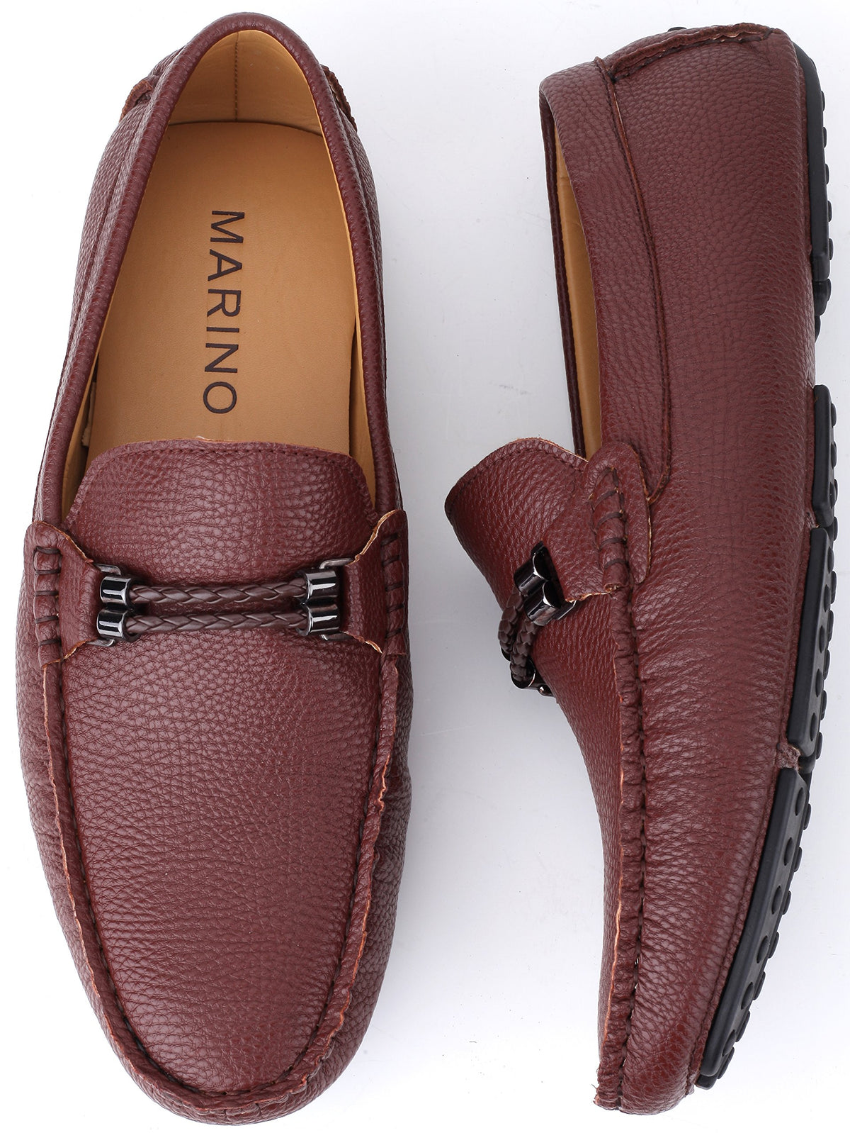 Mio Marino Men's Dress/Casual Loafers  Color Brown Size 10.5