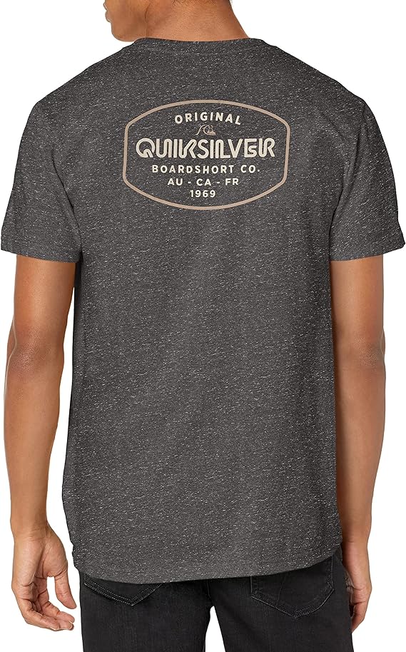 Quiksilver Men's Loose Hands T-Shirt  Color Charcoal Heather Size S