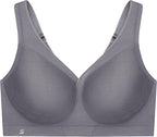 Glamorise Plus Size MagicLift Seamless Sports Wirefree Bra Charcoal Gray Size 36DD (No Tag)