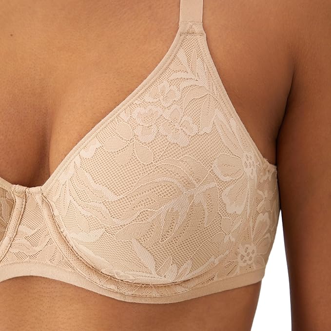 Bali Women's Breathe Lace Underwire Bra  Almond Size 36D
