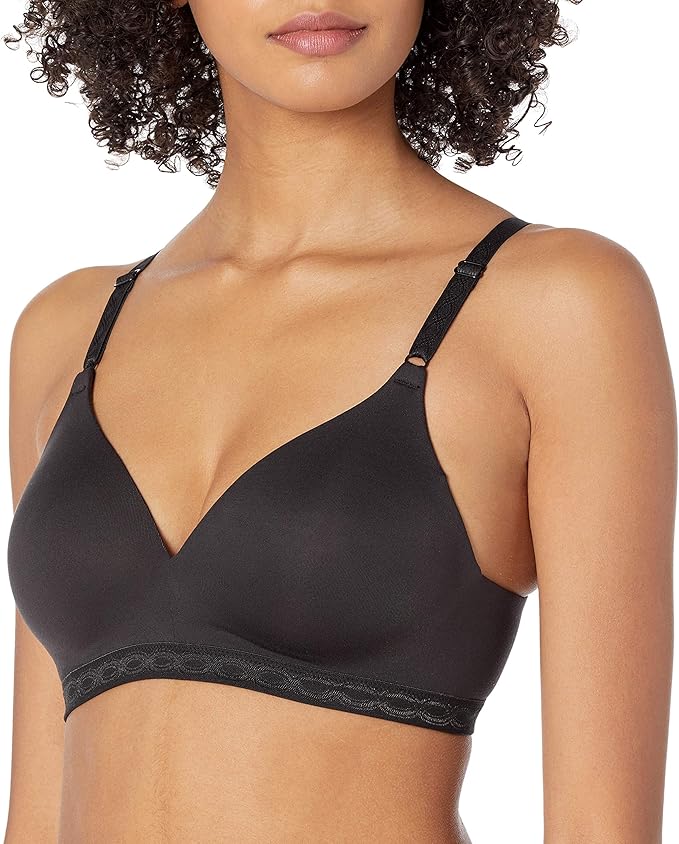 Warner's Cloud 9 Wireless Contour Comfort Bra  Rich Black Size 36A