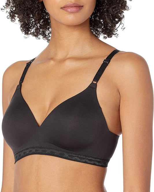 Warner's Cloud 9 Wireless Contour Comfort Bra  Rich Black Size 36A