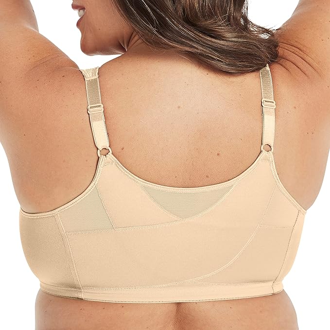 Playtex Wire-Free 18-Hour Posture Bra  Light Beige Nude Size 44C