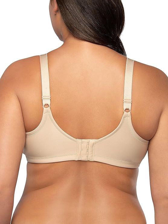 Vanity Fair Full Figure Beauty Back Smoothing Stretch Bra  Neutral Nude Size 42D