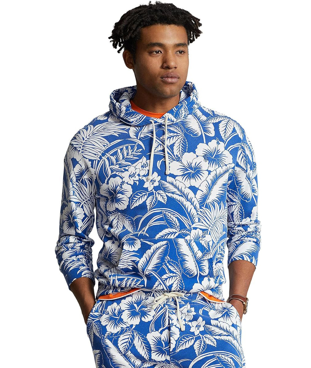 Polo Ralph Lauren Men's Tropical Floral Spa Terry Hoodie  Monotone Tropical Size L