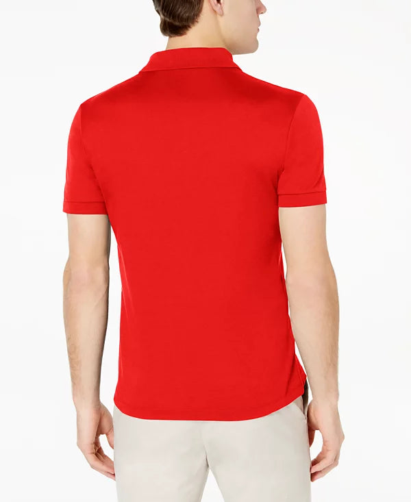 Lacoste Men’s Regular Fit Soft Touch Short Sleeve Polo  Red Size 6/XL