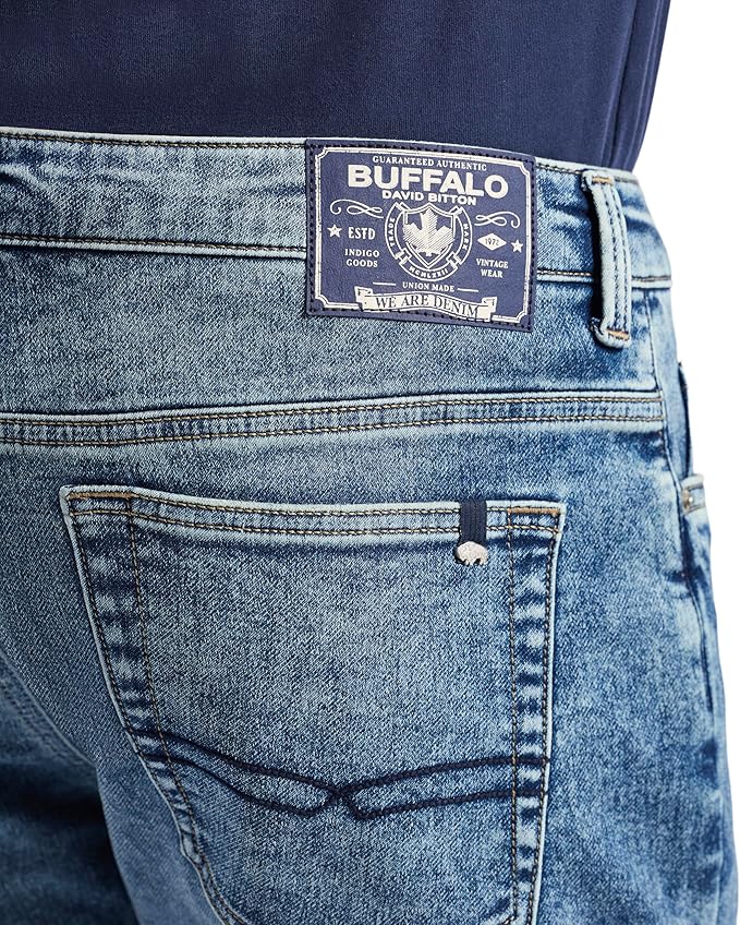 Buffalo David Bitton Men's Ash Slim-Fit Stretch Jeans  Sanded And Vintage W30xL30