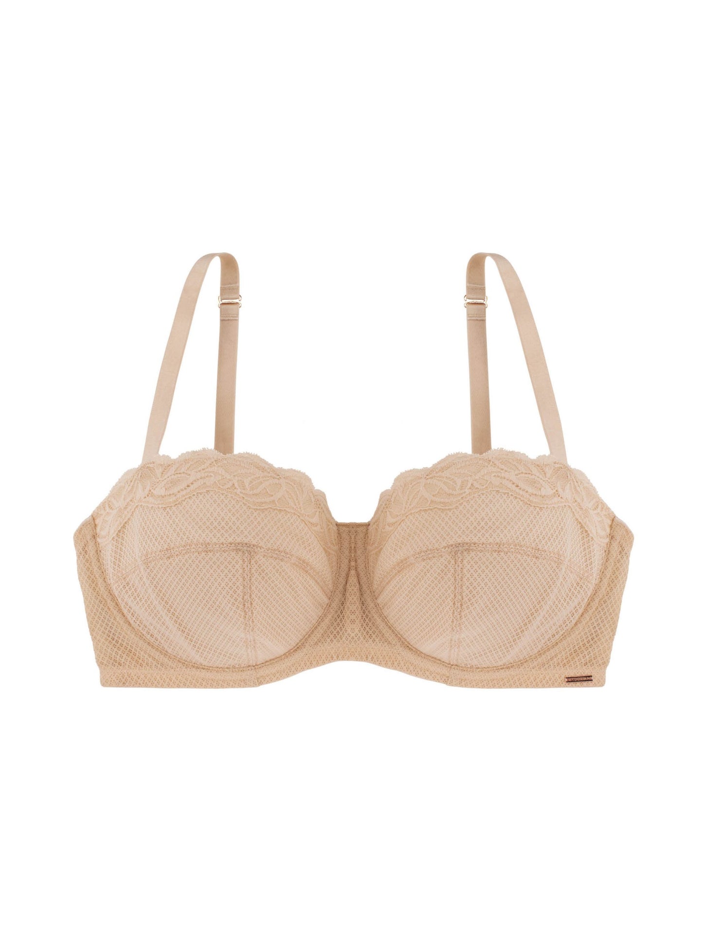 Dorina Addison Curves Non Padded w/Wire 1/2 Cup Wired Bra  Sand Beige Size 42C