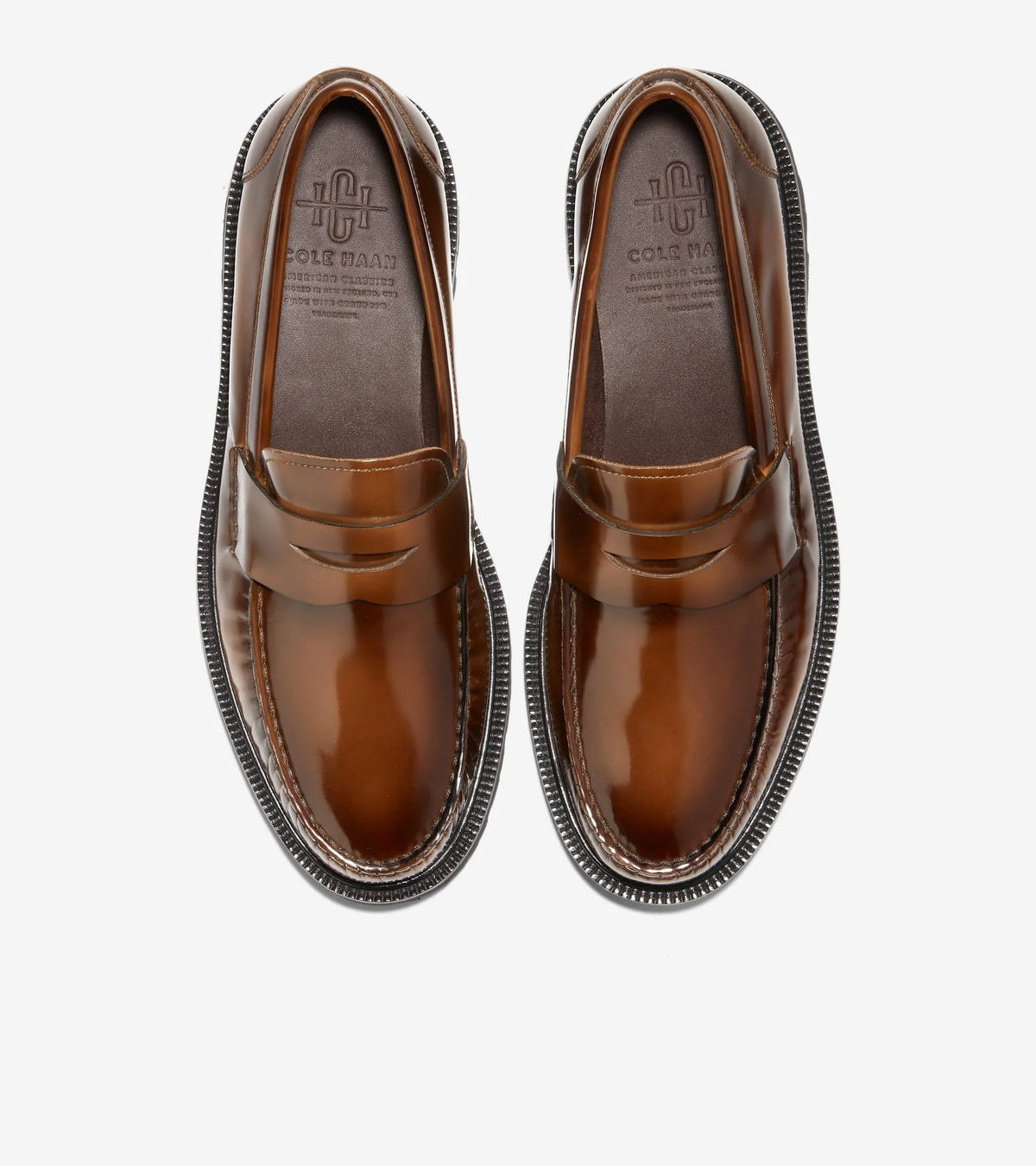 Cole Haan Men's Pinch Prep Penny Loafers  Dark Chocolate Brushoff Size 8