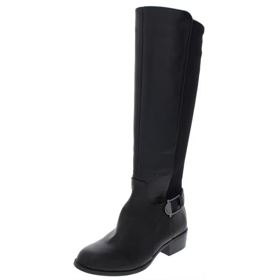 Alfani Women's Step 'N Flex Kallumm Knee-High Boots  Black Size 5