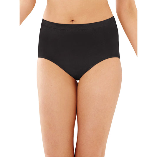 Bali Women's Breathe Lace High-Rise Full Brief  Black Size L