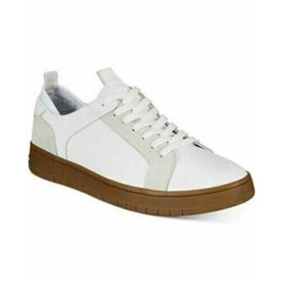 Bar III Men's Ventura Plain Toe Lace-Up Sneakers  White Size 10