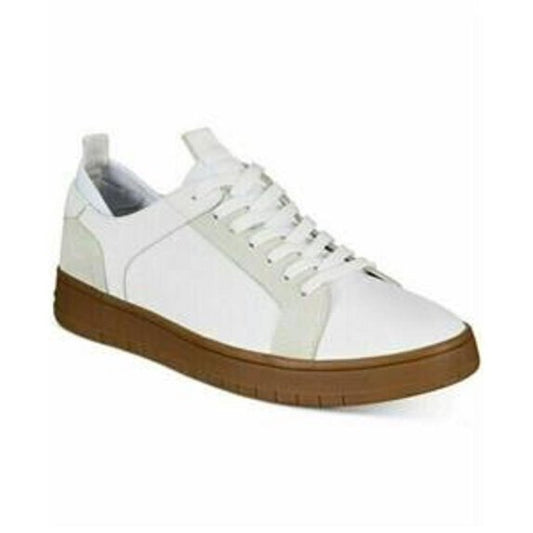 Bar III Men's Ventura Plain Toe Lace-Up Sneakers  White Size 10