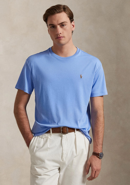 Polo Ralph Lauren Men's Custom Slim-Fit Soft Cotton T-Shirt  Summer Blue Size S