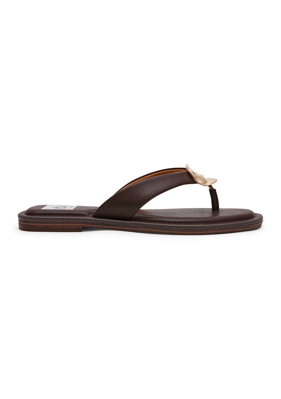 DV Dolce Vita Women's Jespar Thong Flat Sandals  Brown Size 7.5