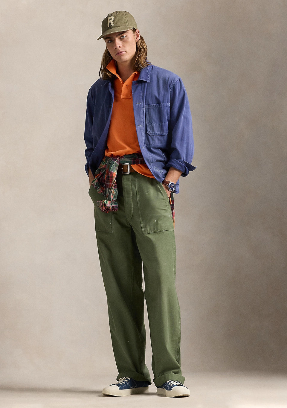 Polo Ralph Lauren Men's Classic-Fit Mesh Polo Shirt  Bright Signal Orange Size XL