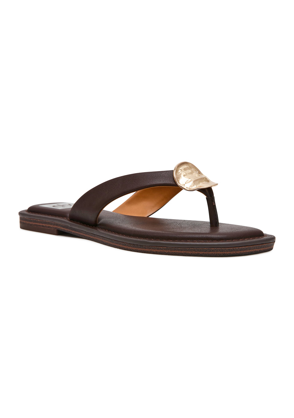 DV Dolce Vita Women's Jespar Thong Flat Sandals  Brown Size 7.5