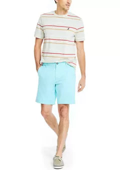 Nautica Men's 8.5" Classic Fit Deck Shorts  Color Blue Tint Size 30