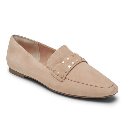 Rockport Total Motion Laylani Studded Loafer  Color Beige Size 10W
