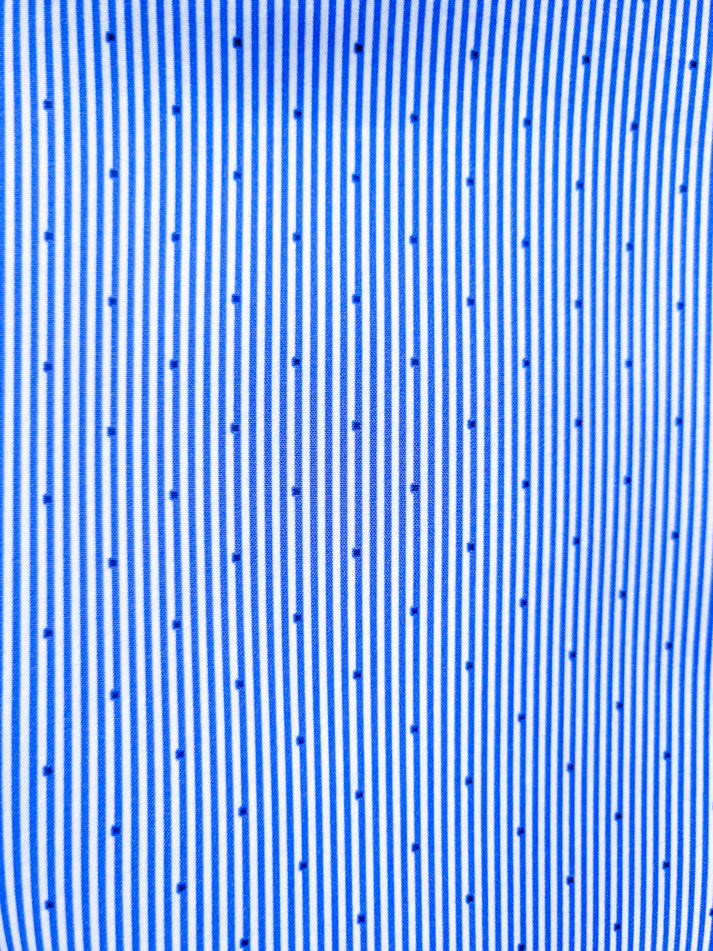 ConStruct Men's Slim-Fit Stripe Dot Performance Dress Shirt  Blue Size XL 17/17.5