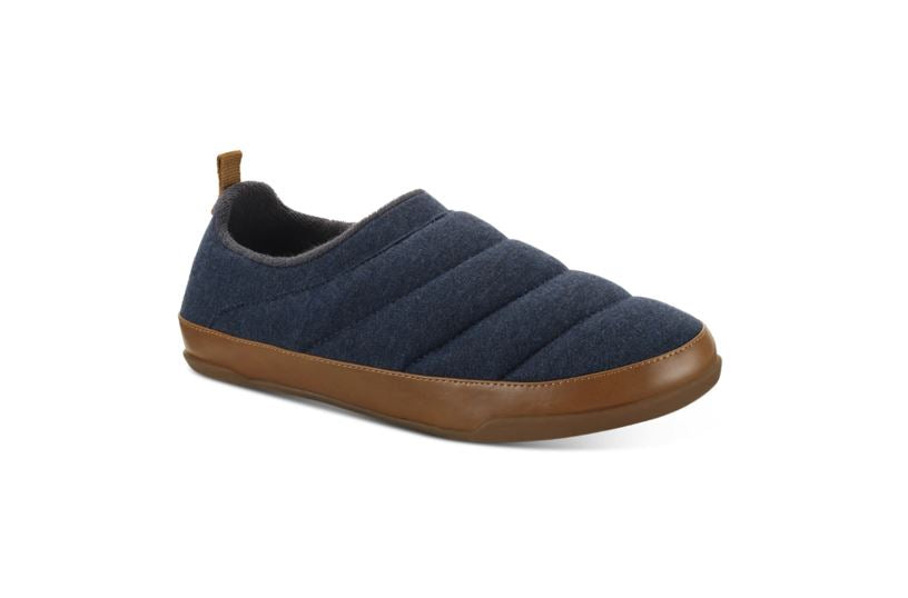 Sun Stone Mens Derek Quilted Slipper  Color Denim Blue Size 8M