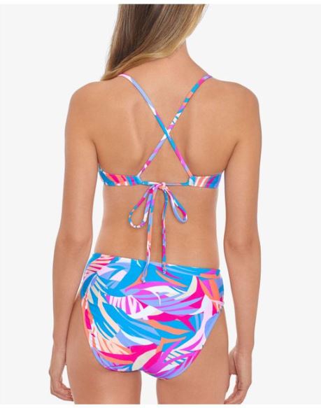Salt + Cove Juniors Tropical Breeze High-Waist Bikini Bottoms  Multicolor Size XL