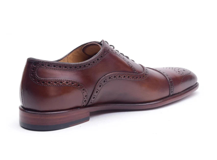 Curatore Men's Hughes Oxford Dress Shoes  Cognac Size 9.5
