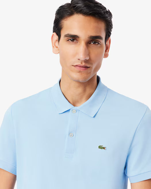 Lacoste Men's Regular Fit Soft Touch Short Sleeve Polo Shirt  Light Blue Size L
