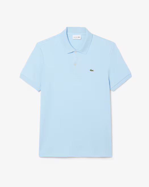 Lacoste Men's Regular Fit Soft Touch Short Sleeve Polo Shirt  Light Blue Size L