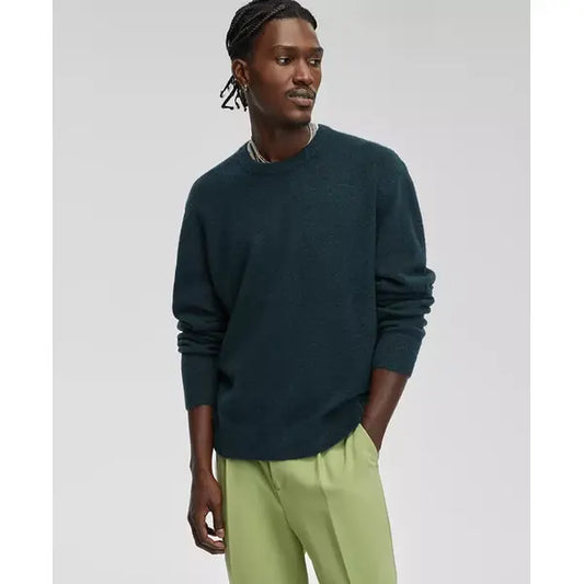 Mode of One Men's Relaxed-Fit Cozy Sweater  Deep Malachite Size L