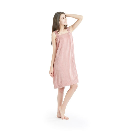 INK+IVY Women's Solid Terry Wrap with Straps  Rose One Size